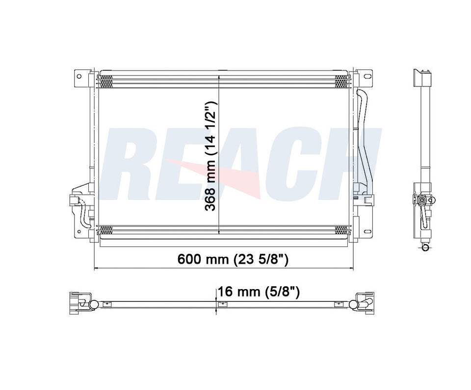 2002 VOLVO C70 2.4 L CONDENSER REA31-4659P