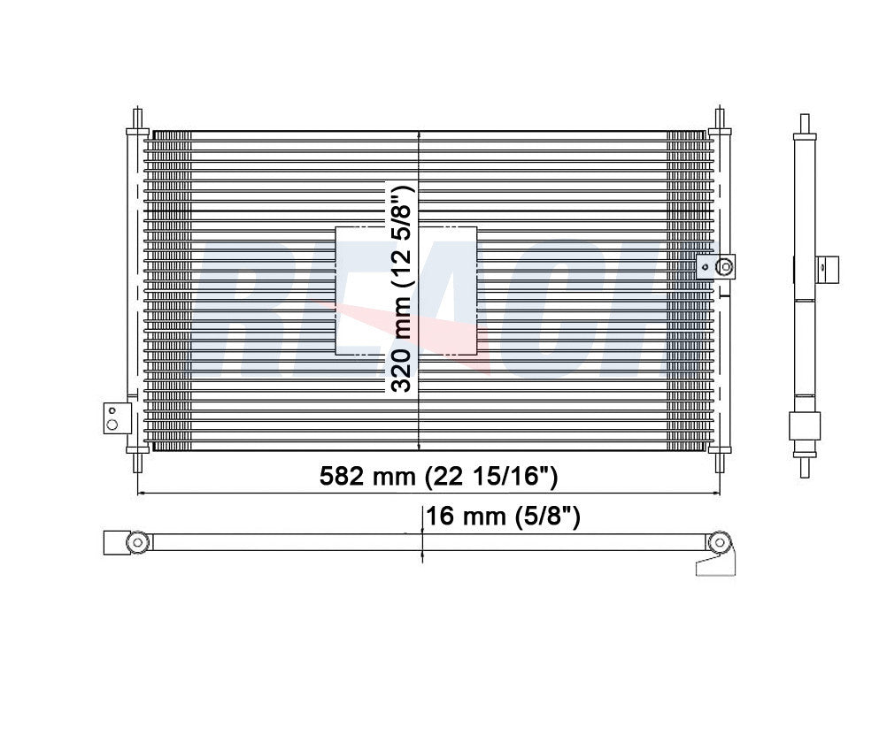 1999 ACURA CL 2.3 L CONDENSER REA31-4660P