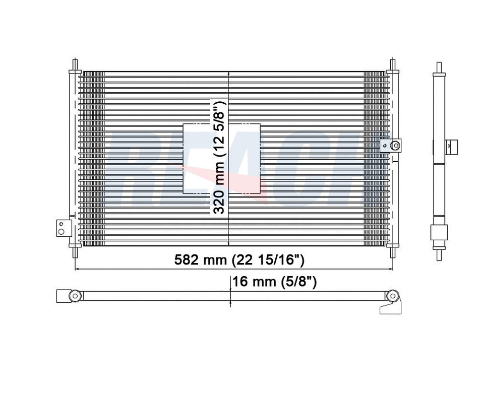 1997 HONDA ACCORD 2.2 L CONDENSER REA31-4660P