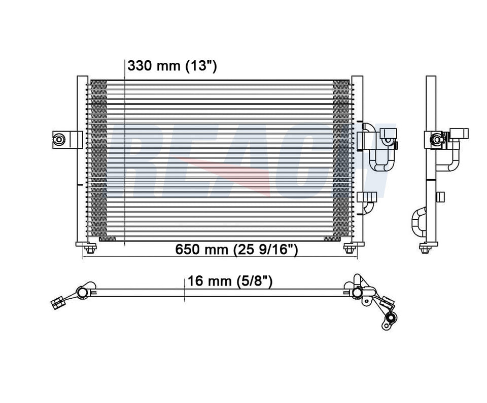 1998 HYUNDAI ACCENT 1.5 L CONDENSER REA31-4682P