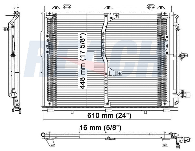 1995 MERCEDES-BENZ S320 3.2 L CONDENSER REA31-4692P