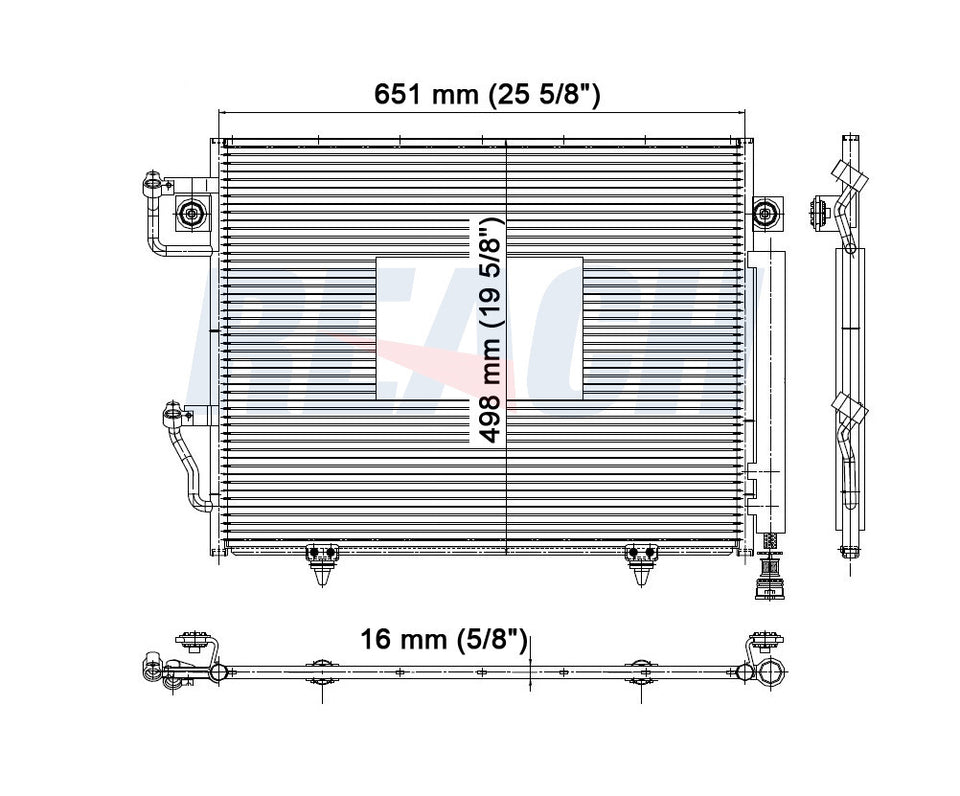 2006 MITSUBISHI MONTERO 3.8 L CONDENSER REA31-4699P