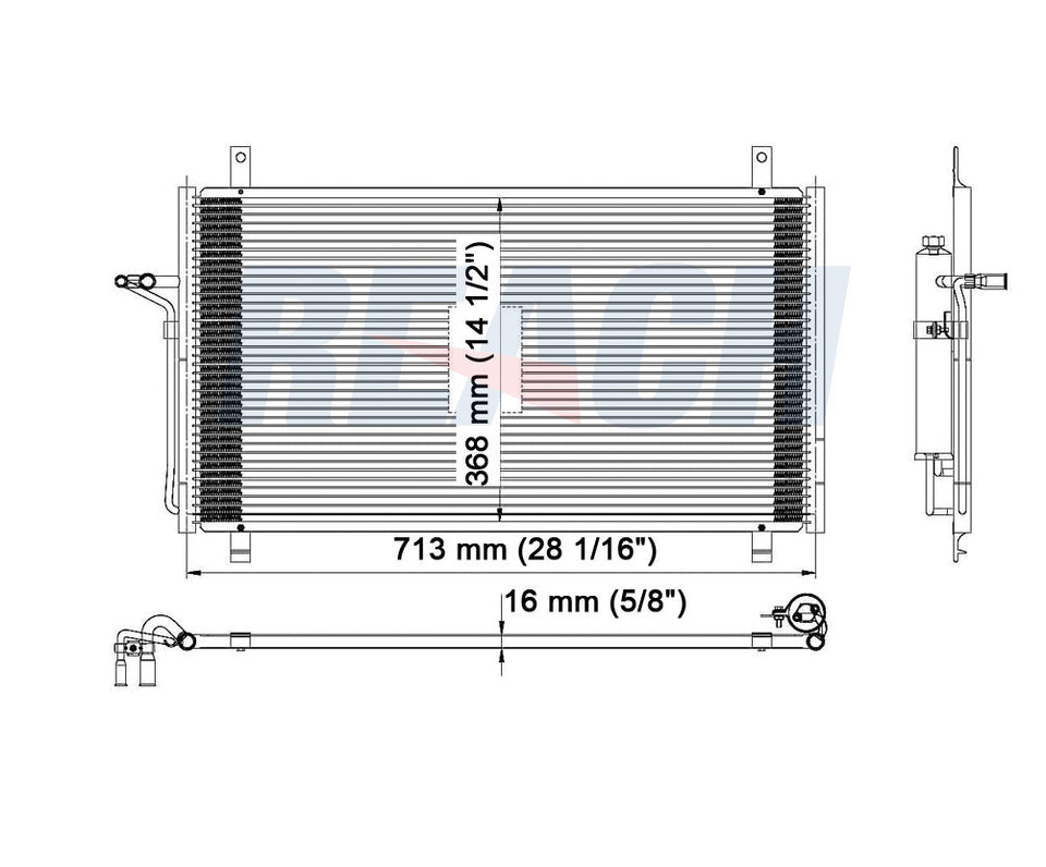 2007 NISSAN 350Z 3.5 L CONDENSER REA31-4707P