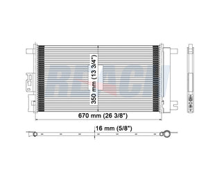 2008 PONTIAC G5 2.2 L CONDENSER REA31-4718P