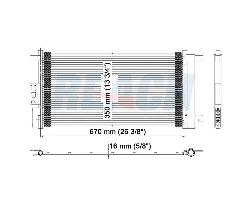 2008 CHEVROLET COBALT 2.2 L CONDENSER REA31-4718P