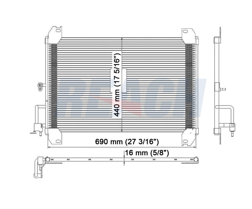 2007 SAAB 9-7X 5.3 L CONDENSER REA31-4719P