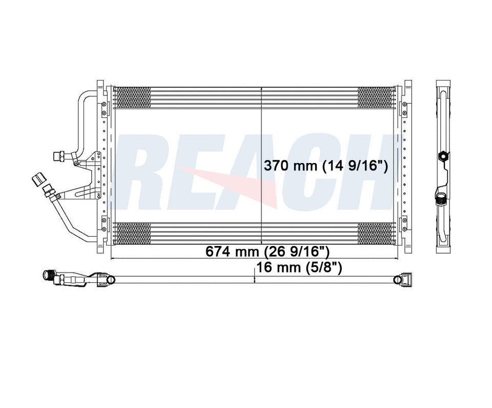 1996 CHEVROLET C1500 5.0 L CONDENSER REA31-4720P