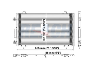 2008 PONTIAC VIBE 1.8 L CONDENSER REA31-4726P