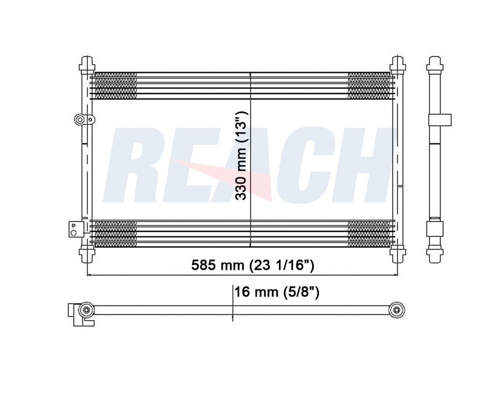 1998 ACURA CL 3.0 L CONDENSER REA31-4729P