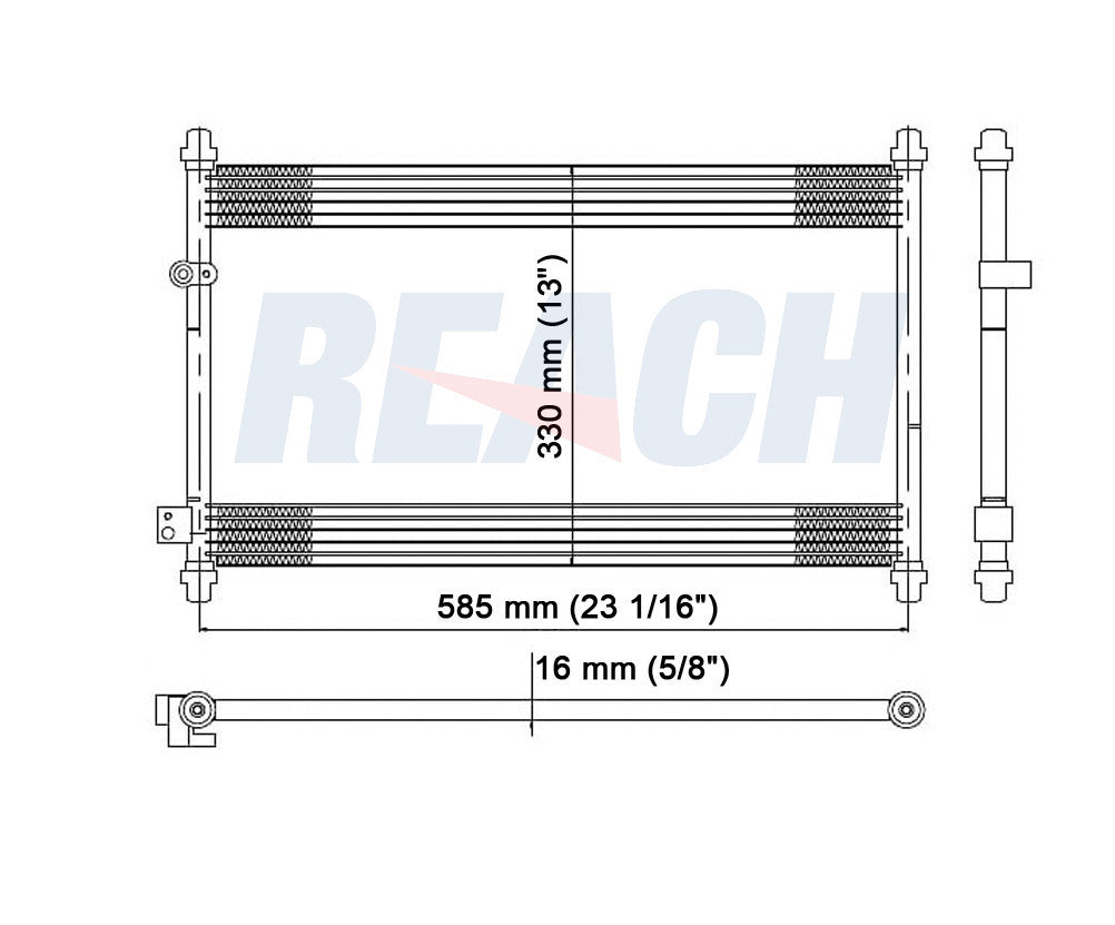 1997 ACURA CL 3.0 L CONDENSER REA31-4729P