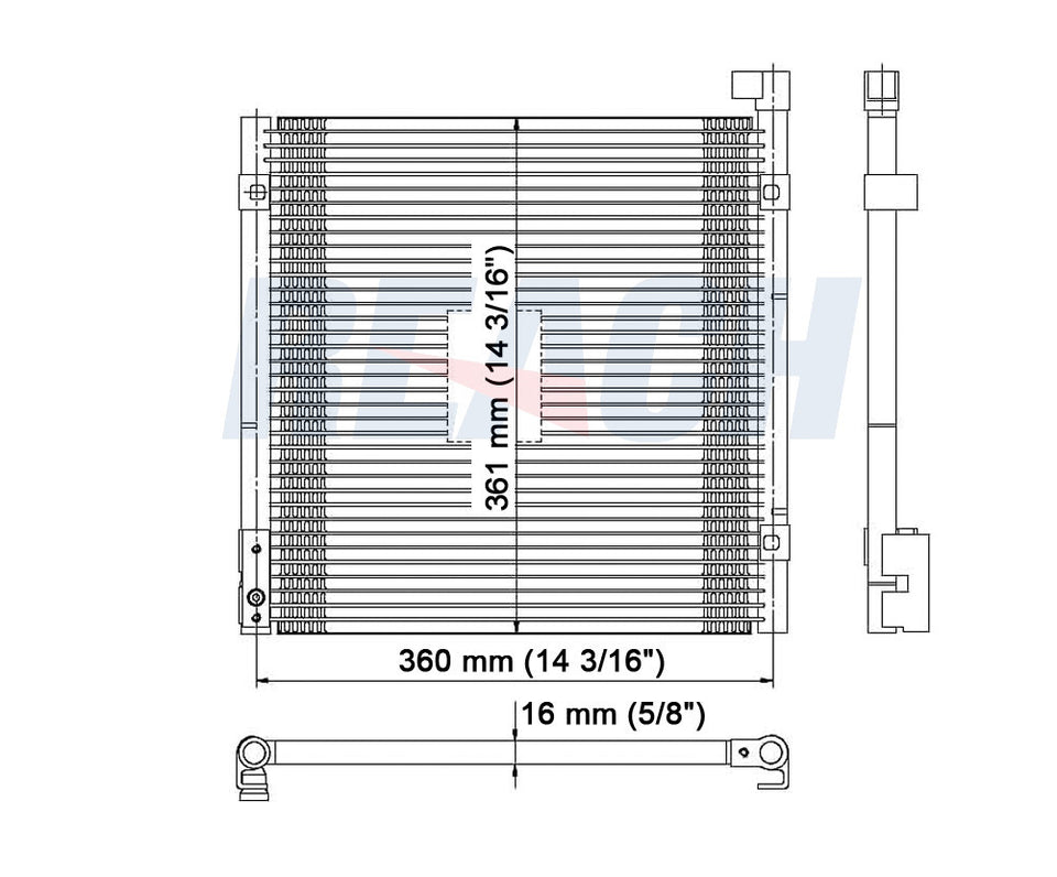 1997 ACURA EL 1.6 L CONDENSER REA31-4730P
