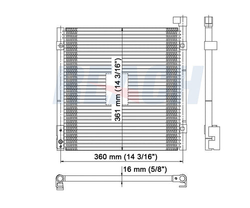 2000 HONDA CIVIC 1.6 L CONDENSER REA31-4730P