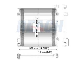 2000 HONDA CIVIC 1.6 L CONDENSER REA31-4730P