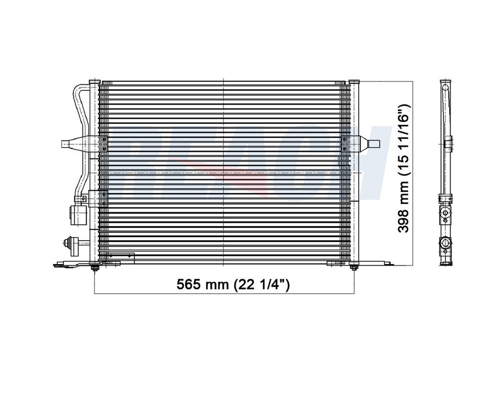 2002 MERCURY COUGAR 2.0 L CONDENSER REA31-4766P
