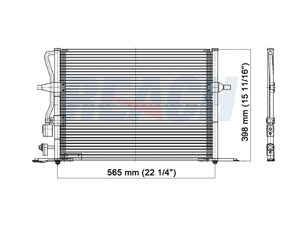 1999 MERCURY MYSTIQUE 2.5 L CONDENSER REA31-4766P
