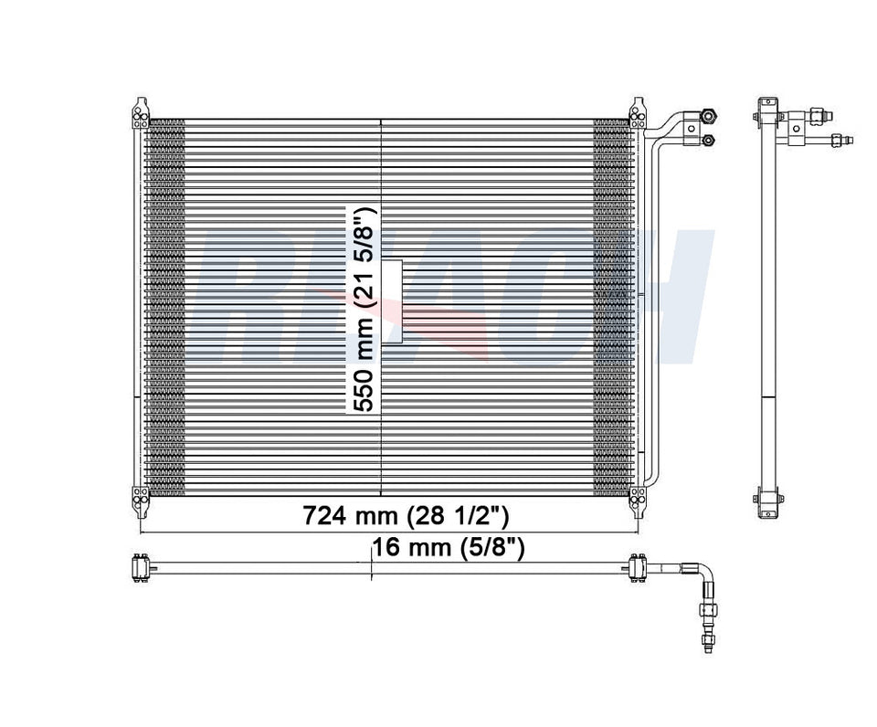 2005 FORD E-150 5.4 L CONDENSER REA31-4768P