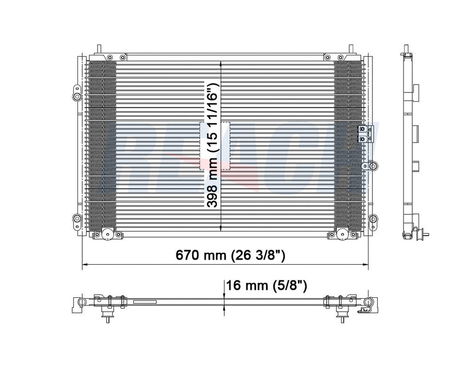 2004 ACURA RL 3.5 L CONDENSER REA31-4773P