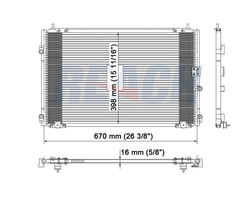2002 ACURA RL 3.5 L CONDENSER REA31-4773P