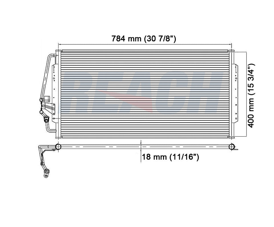 1999 OLDSMOBILE SILHOUETTE 3.4 L CONDENSER REA31-4789P