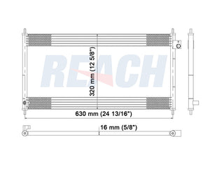 2002 HONDA S2000 2.0 L CONDENSER REA31-4802P