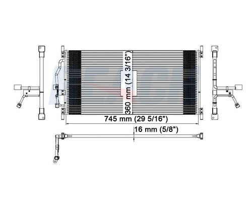 1997 PONTIAC GRAND PRIX 3.8 L CONDENSER REA31-4806P