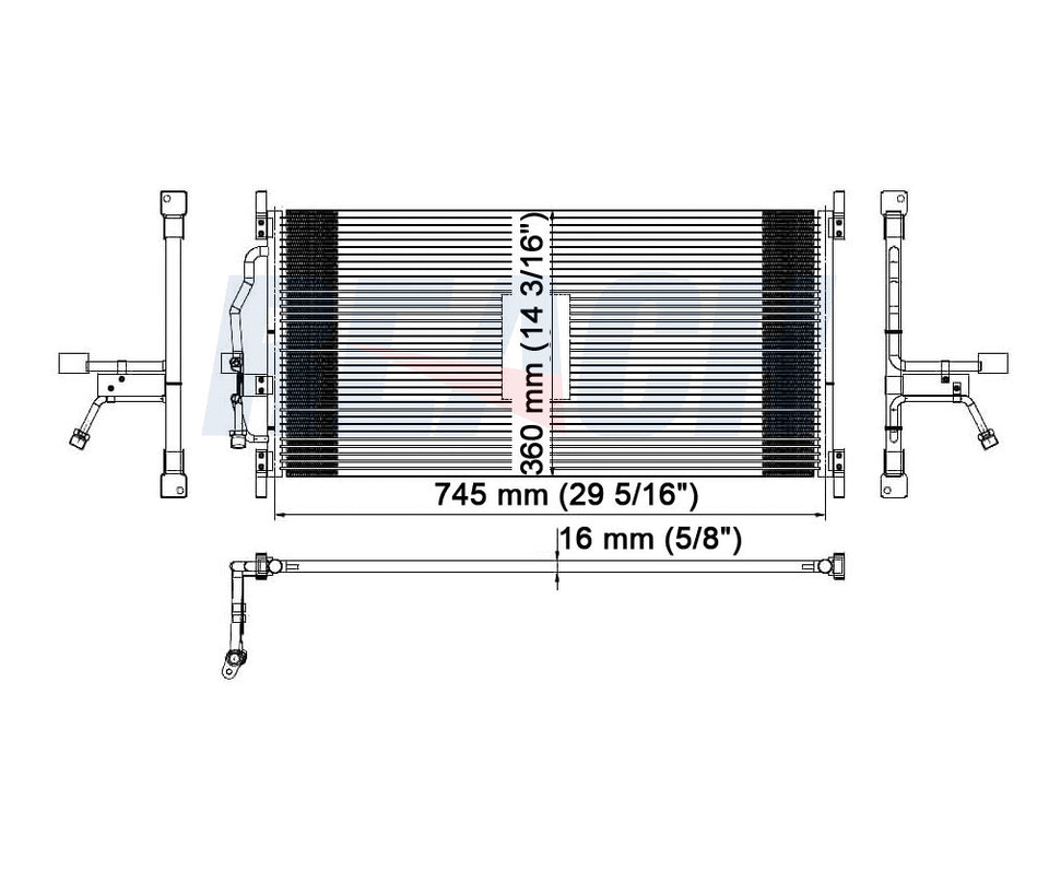 1997 PONTIAC GRAND PRIX 3.8 L CONDENSER REA31-4806P