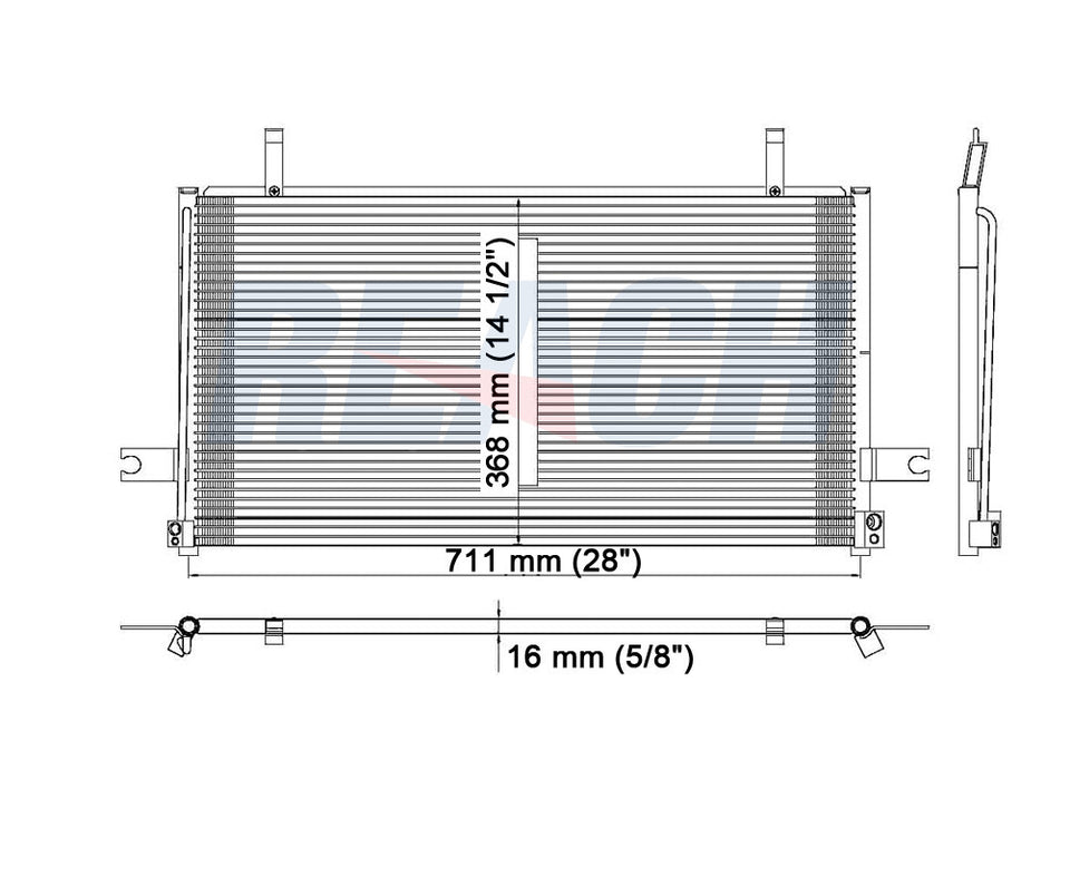 1998 INFINITI QX4 3.3 L CONDENSER REA31-4810P