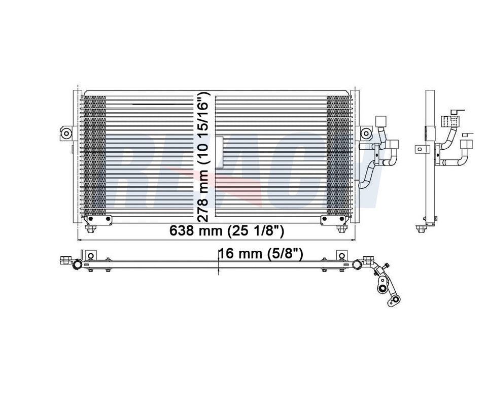 2002 MITSUBISHI MIRAGE 1.5 L CONDENSER REA31-4837P