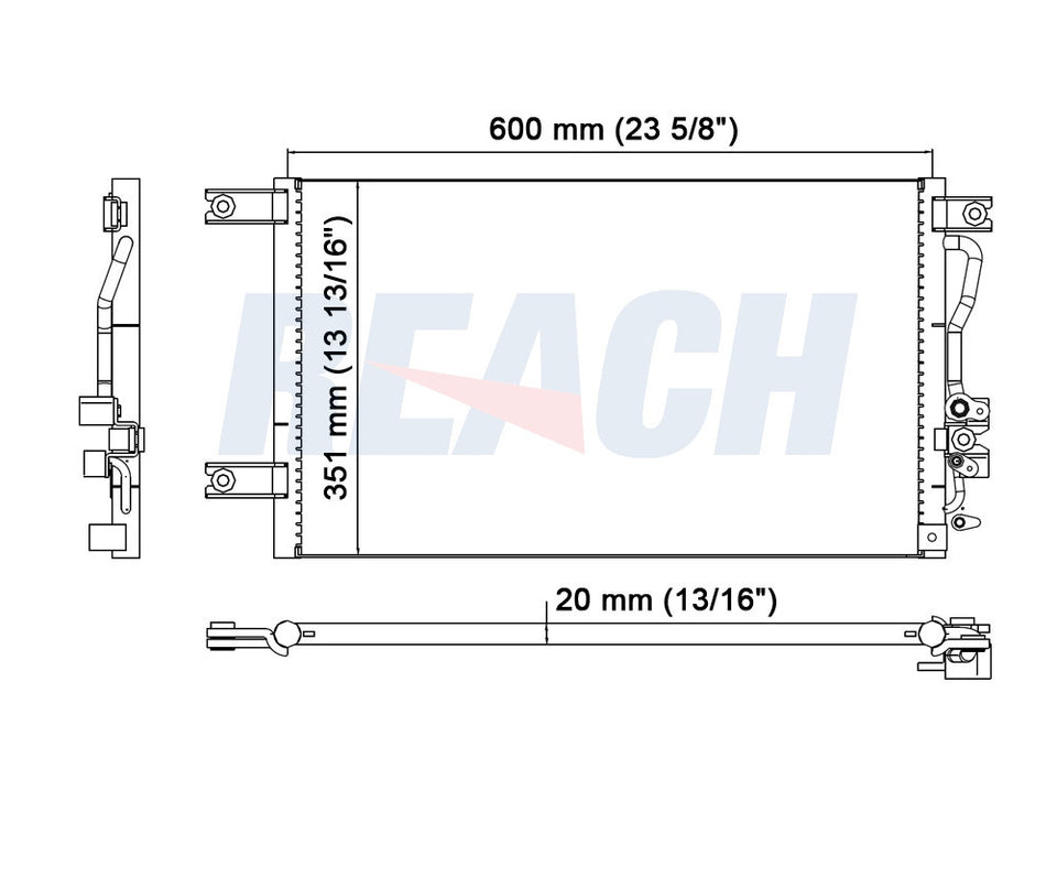 2002 MITSUBISHI MONTERO SPORT 3.0 L CONDENSER REA31-4839P