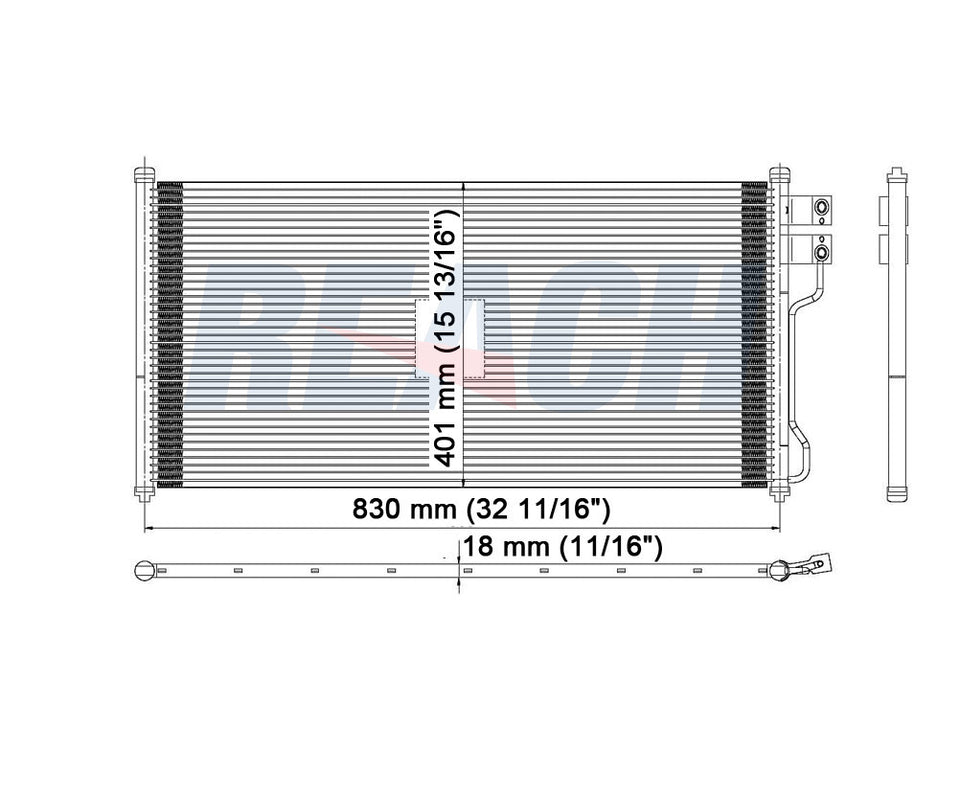 2004 FORD EXPEDITION 5.4 L CONDENSER REA31-4879P