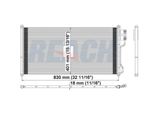 2005 LINCOLN NAVIGATOR 5.4 L CONDENSER REA31-4879P
