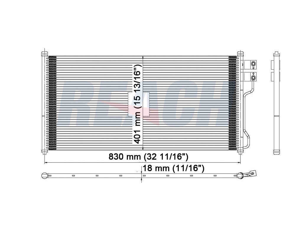2005 LINCOLN NAVIGATOR 5.4 L CONDENSER REA31-4879P