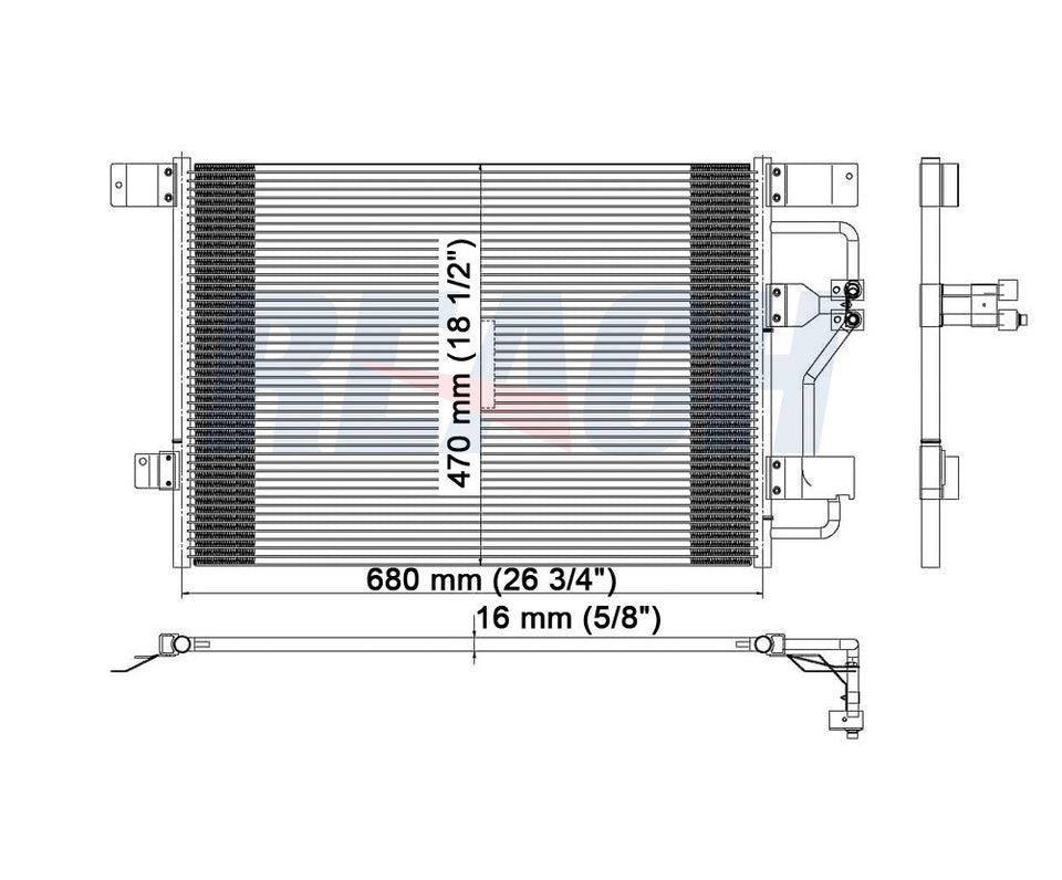 2002 MERCURY GRAND MARQUIS 4.6 L CONDENSER REA31-4881P