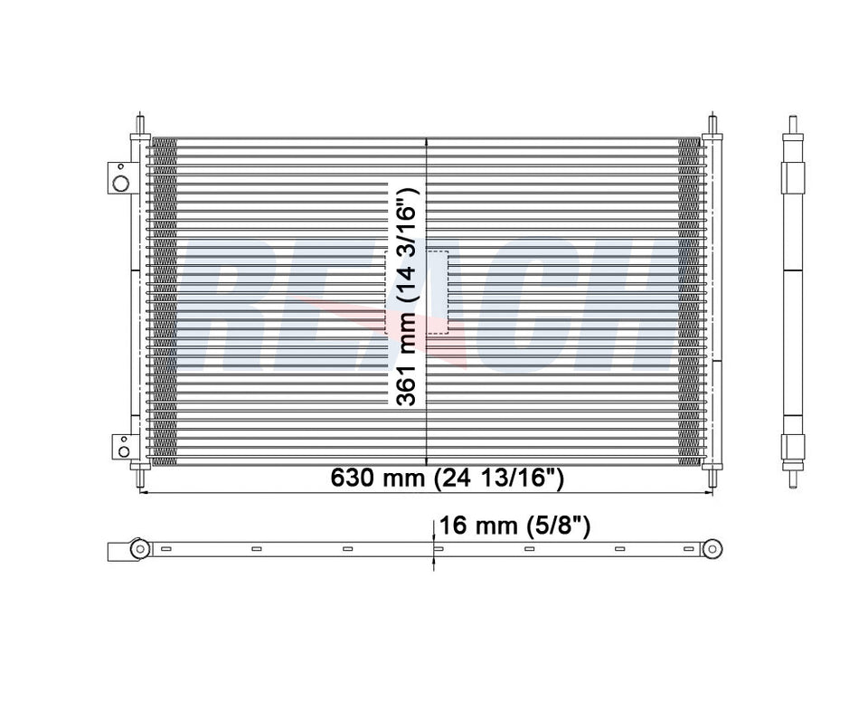 2003 ACURA CL 3.2 L CONDENSER REA31-4898P