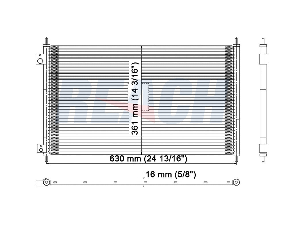 2002 ACURA CL 3.2 L CONDENSER REA31-4898P