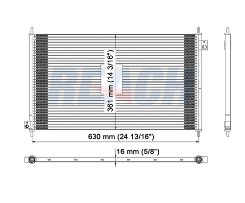 2001 HONDA ACCORD 2.3 L CONDENSER REA31-4900P
