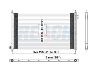 2001 HONDA ACCORD 2.3 L CONDENSER REA31-4900P