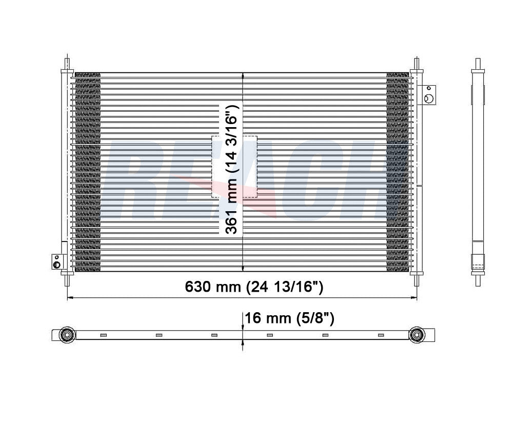 2001 HONDA ACCORD 2.3 L CONDENSER REA31-4900P