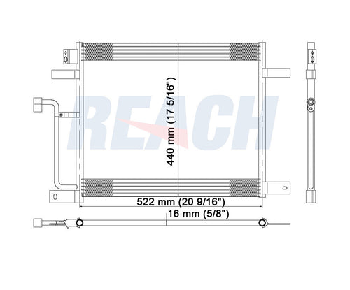2004 DODGE DAKOTA 4.7 L CONDENSER REA31-4929P
