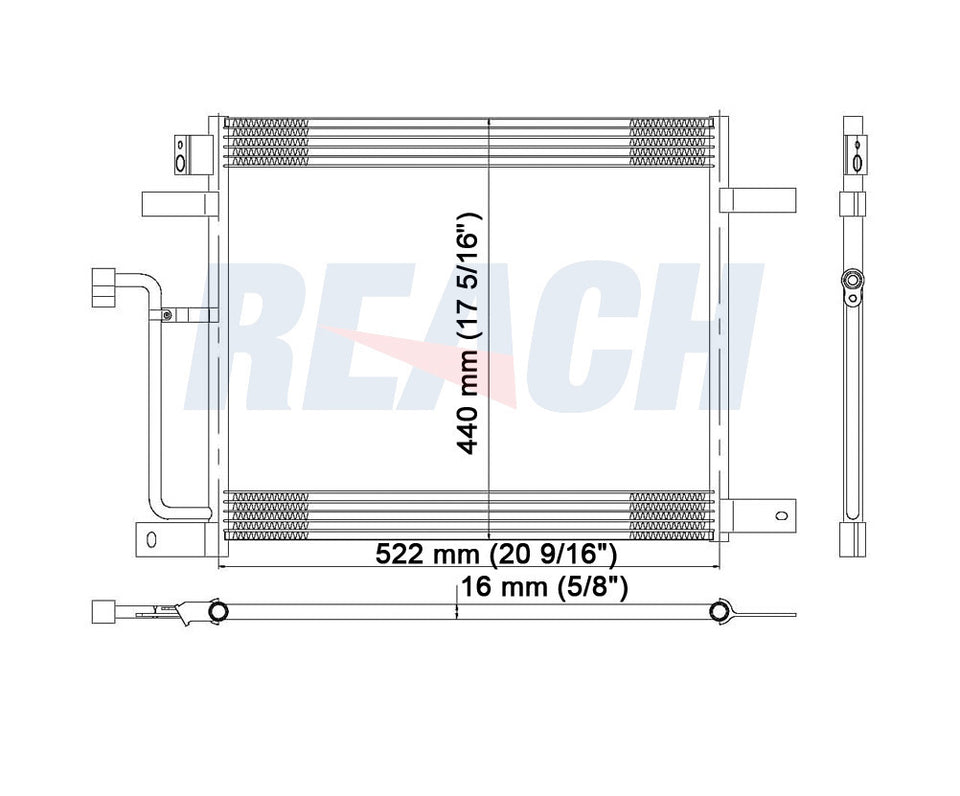 2004 DODGE DAKOTA 4.7 L CONDENSER REA31-4929P