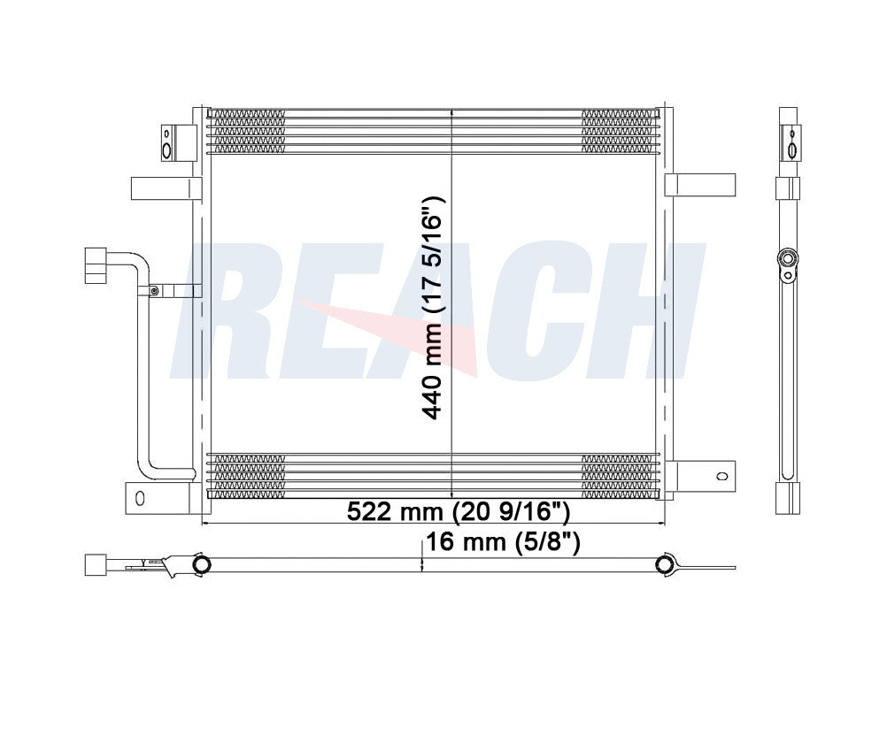 2004 DODGE DAKOTA 4.7 L CONDENSER REA31-4929P