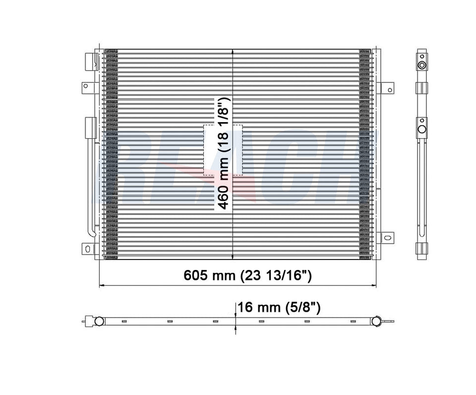 2002 DODGE DURANGO 5.9 L CONDENSER REA31-4930P