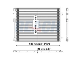 2000 DODGE DURANGO 4.7 L CONDENSER REA31-4930P