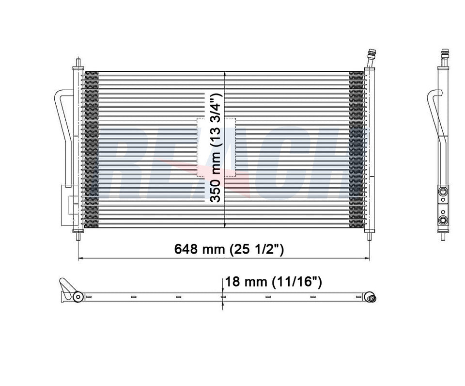 2004 FORD FOCUS 2.3 L CONDENSER REA31-4938P