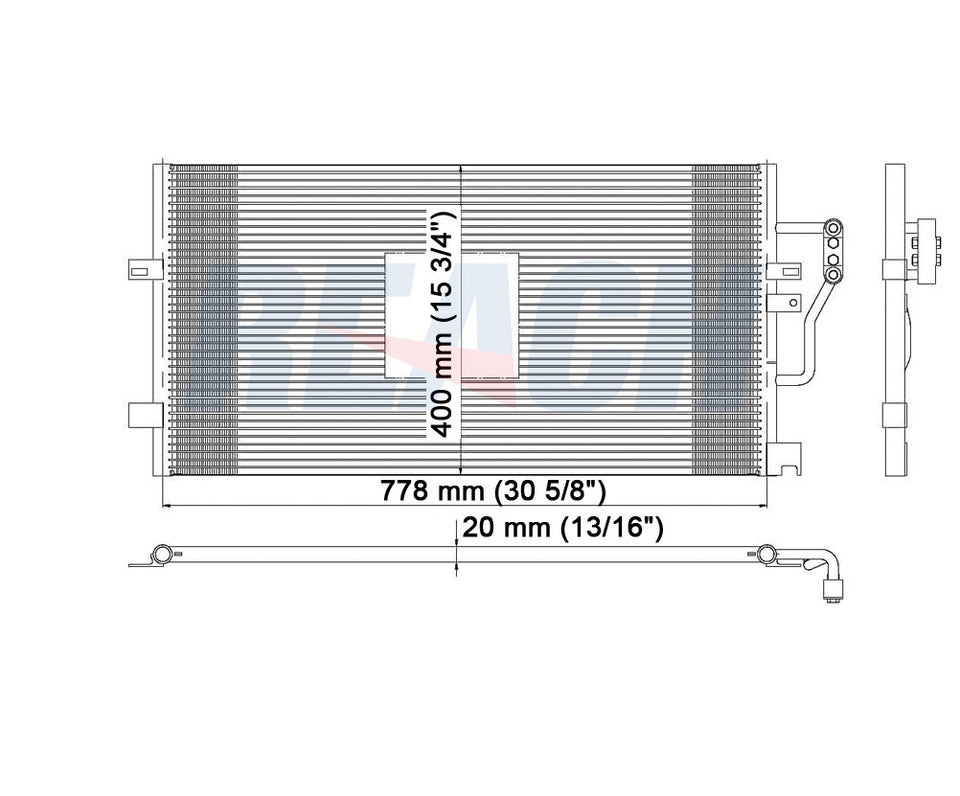 2004 CADILLAC SEVILLE 4.6 L CONDENSER REA31-4943P