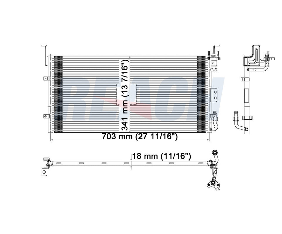 2001 KIA MAGENTIS 2.5 L CONDENSER REA31-4949P