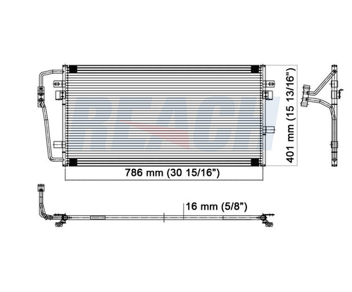 2002 PONTIAC BONNEVILLE 3.8 L CONDENSER REA31-4950P