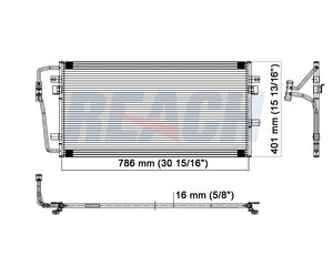2002 PONTIAC BONNEVILLE 3.8 L CONDENSER REA31-4950P