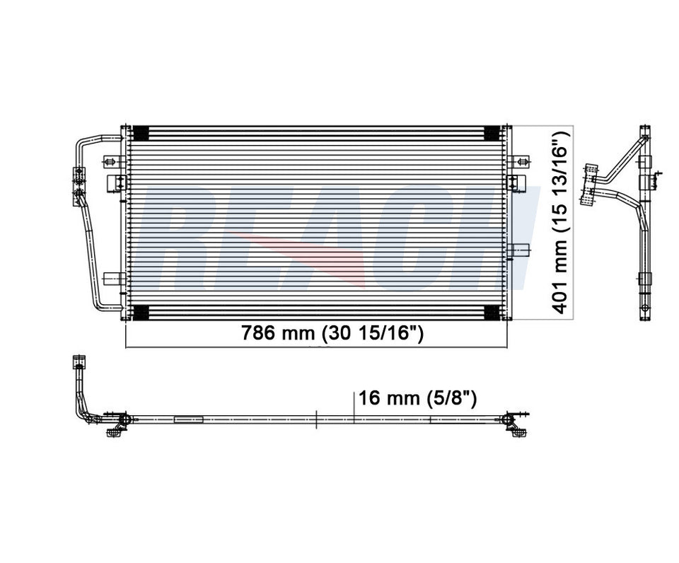 2002 PONTIAC BONNEVILLE 3.8 L CONDENSER REA31-4950P