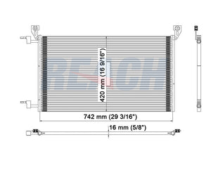 2007 CHEVROLET SILVERADO 3500 6.6 L CONDENSER REA31-4953P